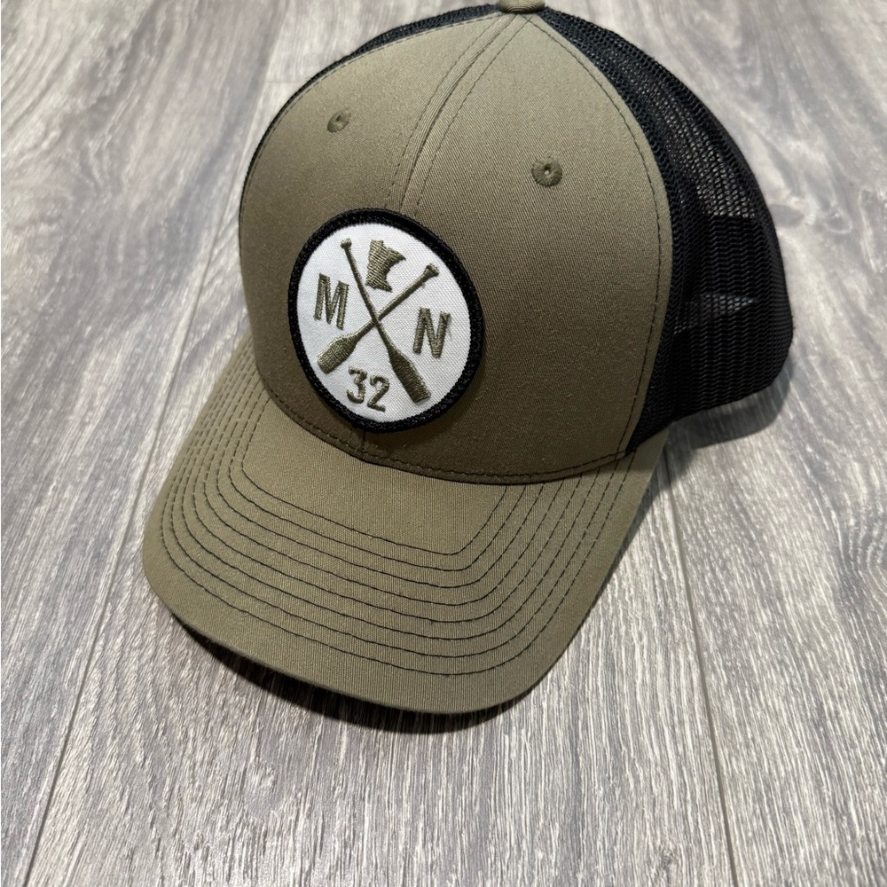 Olive and Black Mesh Trucker Hat